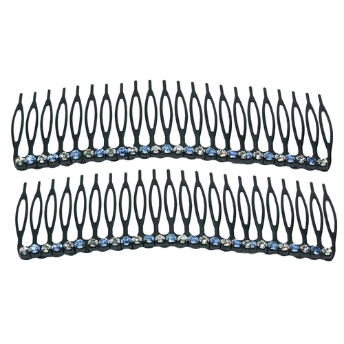 2x Haarkämme 8432 - blau/weiss - zum Schließen ins Bild klicken